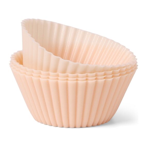 Senza Siliconen Cupcake Vormpjes Plastic,Katoen Wit Ø 7 X 3,5 Cm