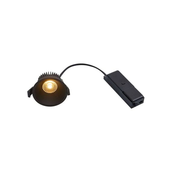 Inbouwspot Albric Dimbaar Isolatie Zwart - 8W 590Lm Ip44