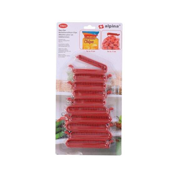 Zakklemmen Rood 10 Stuks