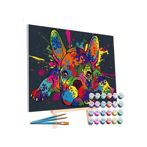 Paint By Numbers Creative Set Franse Bulldog