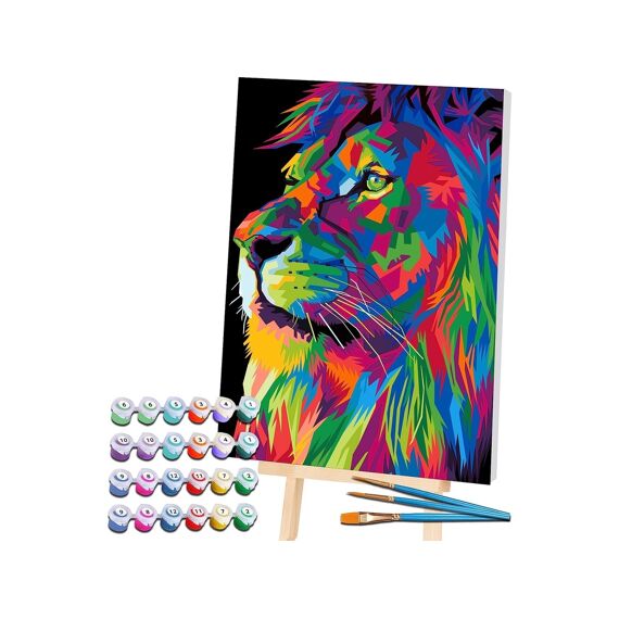 Paint By Numbers Creative Set Leeuw