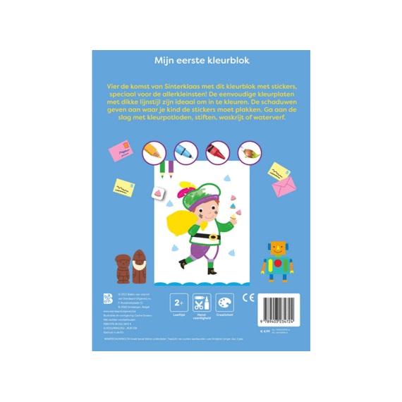 Mijn Allereerste Kleurblok Met Stickers - Sinterklaas