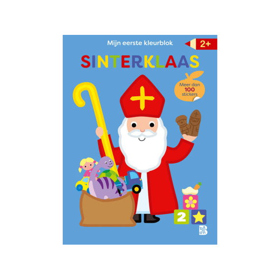 Mijn Allereerste Kleurblok Met Stickers - Sinterklaas