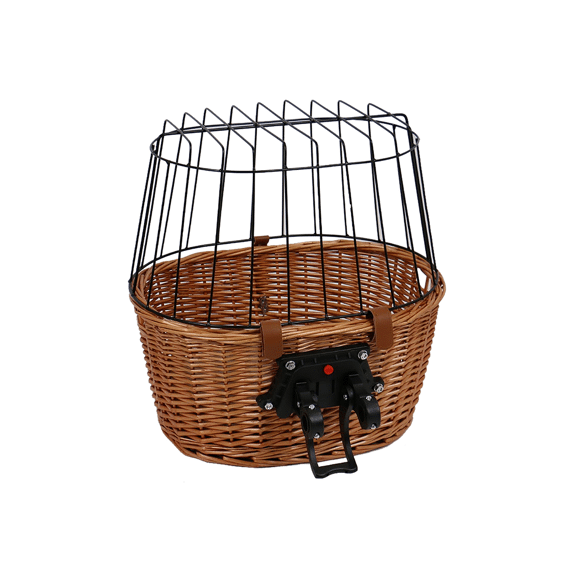 Duvo+ Procence Rieten Fietsmand Stuur & Kussen 48X33X44Cm Max 13Kg