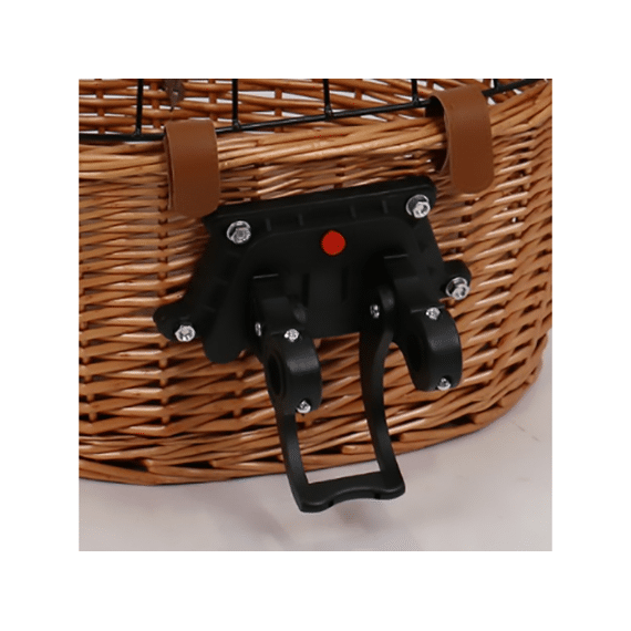 Duvo+ Procence Rieten Fietsmand Stuur & Kussen 48X33X44Cm Max 13Kg