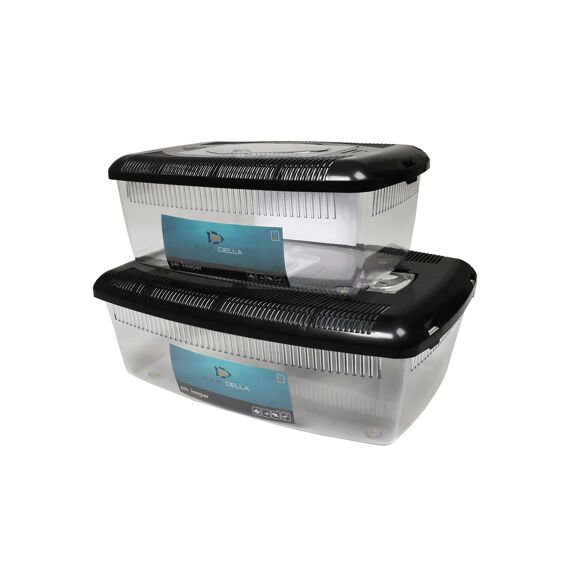 Aqua Della Pet Keeper Dierenbox Low L - 39X25X16.5Cm Zwart