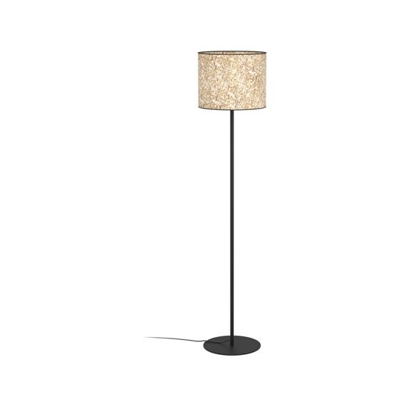 Eglo Butterburn Vloerlamp Zwart/Beige Stl/1