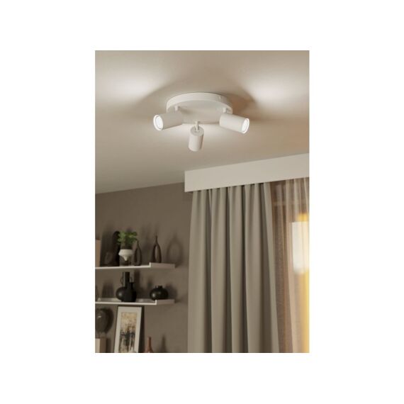 Eglo Telimbela Z Plafondlamp Rondell/3 Wit Gu10