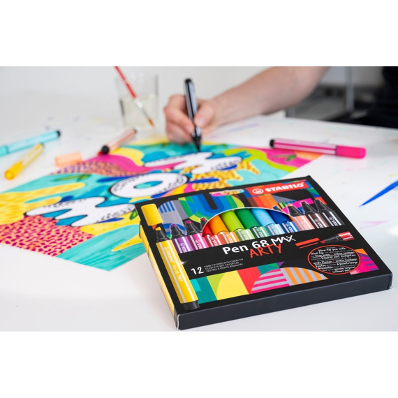 Stabilo Pen 68 Max Arty 20St In Metalen Doos