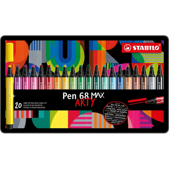 Stabilo Pen 68 Max Arty 20St In Metalen Doos