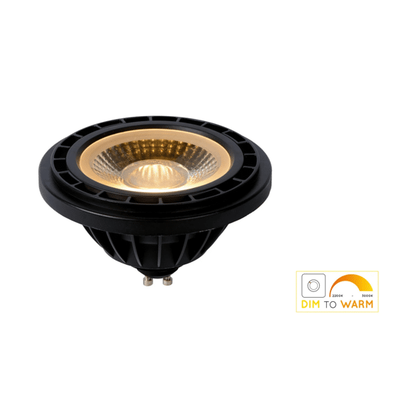 Lucide Es111 Led Lamp Dimbaar Zwart Ø11Cm Gu10