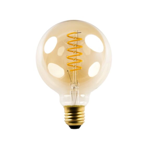 Fantasia Led Dimbaar Amber Globe Spiral G95 5W E27