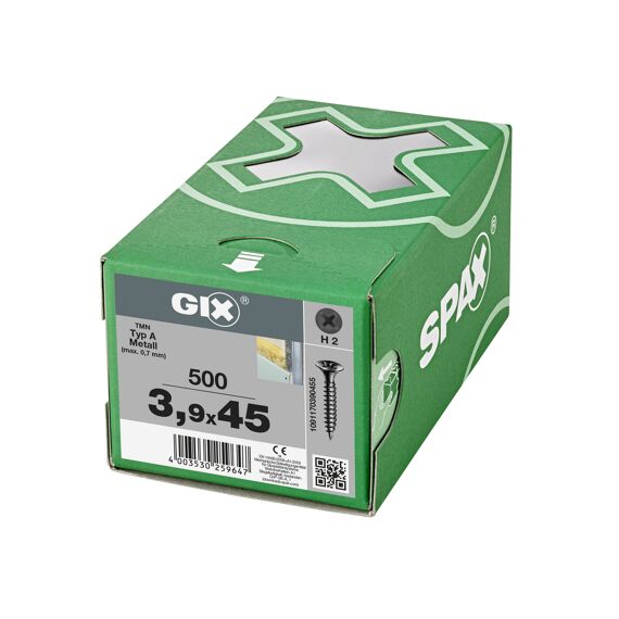 Gix A Gipsplaat Op Staander 3,9X45  500 Stuks