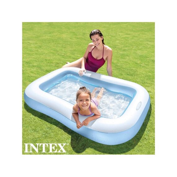 Intex 57403Np Rechthoekig Zwembad Family Blauw 166X100X28Cm