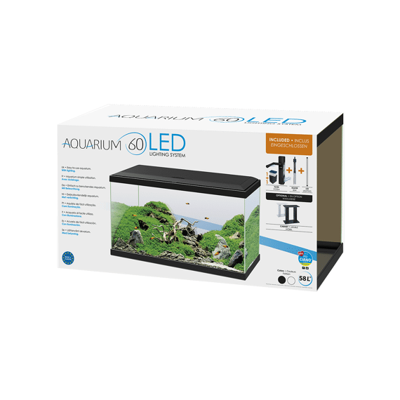 Ciano Aquarium 60 Led Cf80 60X30X41Cm Zwart