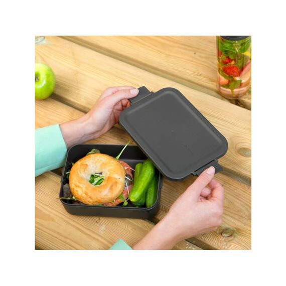 Make & Take Lunchbox Large Kunststof Dark Grey