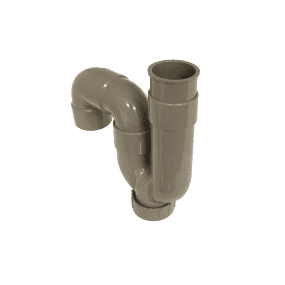 Lijmsifon Universeel D50mm PVC Grijs