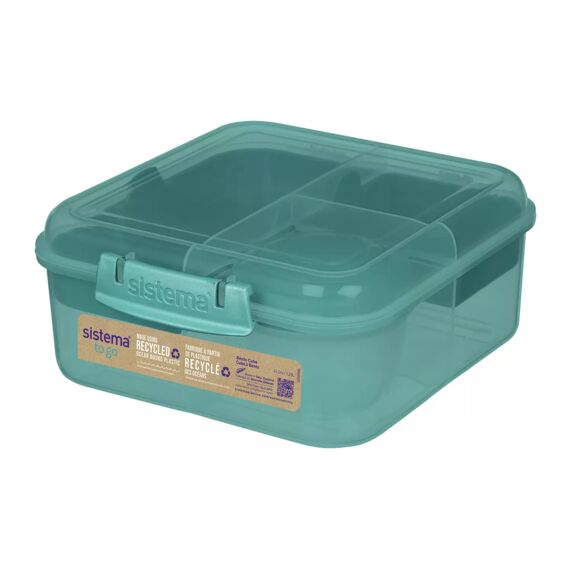 Sistema Ocean Bound Lunchbox Bento Cube 1,25L Assortiment Prijs Per Stuk