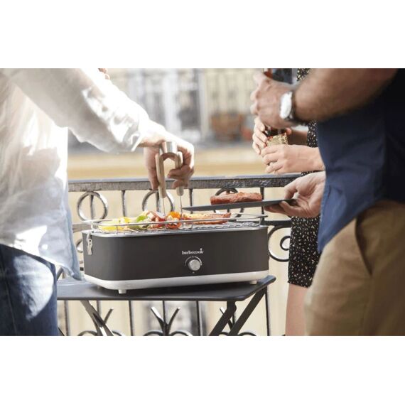 Barbecook E-Carlo Elektrische Tafelgrill Midnight Grey 42,5X33X16,5Cm