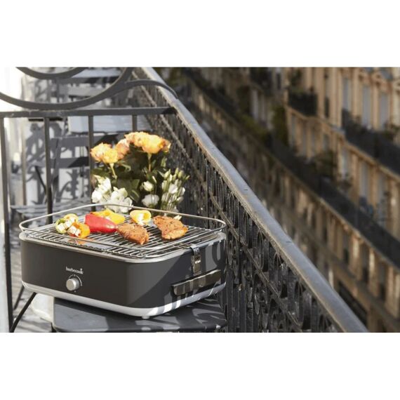 Barbecook E-Carlo Elektrische Tafelgrill Midnight Grey 42,5X33X16,5Cm