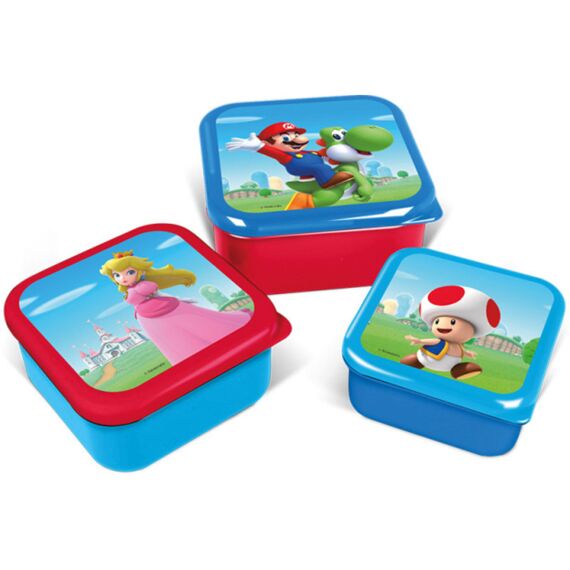 Mario Bross Snack Box Set 3St