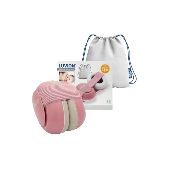 Luvion kinder Gehoorbeschermer Dusty Pink 1-3 jaar
