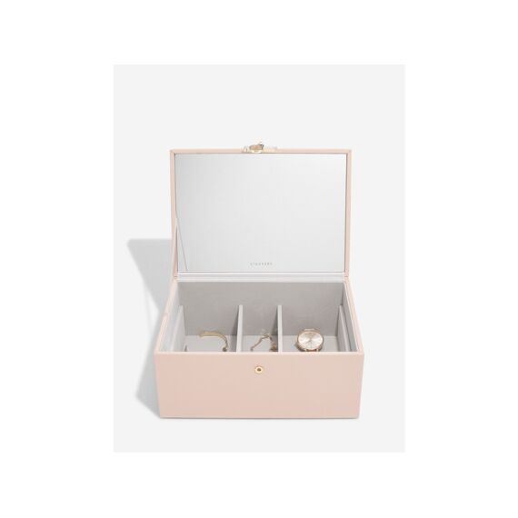 Stackers Classic Two Tone Jewellery Box Blush Pink