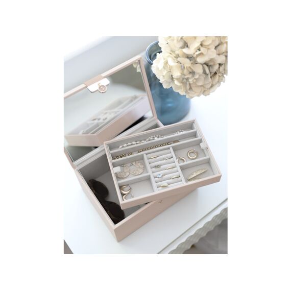 Stackers Classic Two Tone Jewellery Box Blush Pink