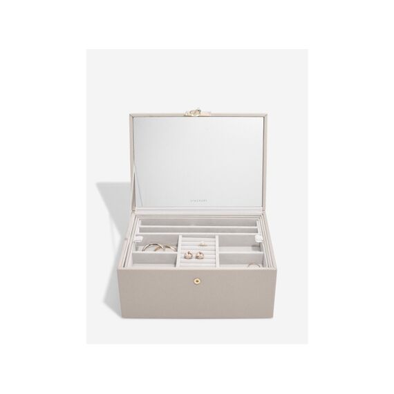 Stackers Classic Two Tone Jewellery Box Taupe