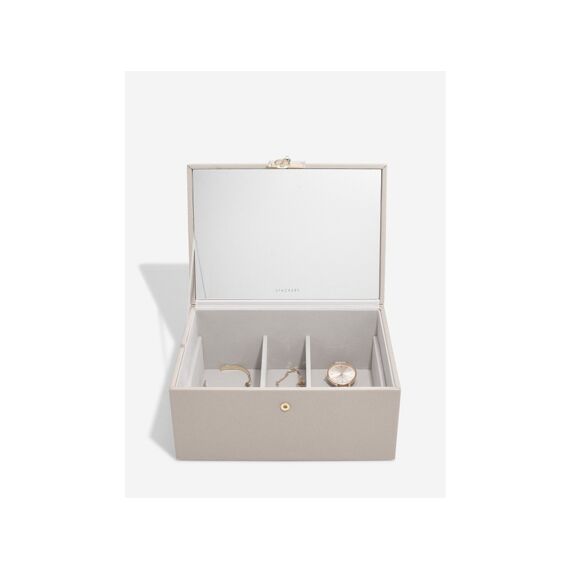 Stackers Classic Two Tone Jewellery Box Taupe