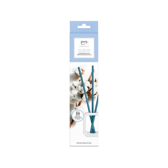 Essentials Scented Stick Set White Vaas + 3 Sticks