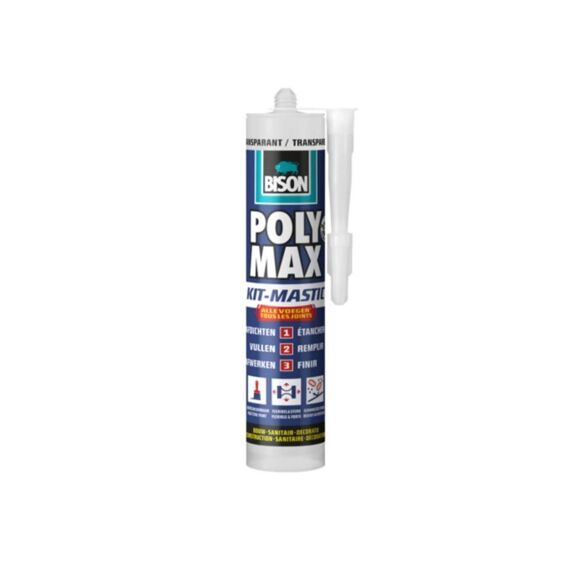 Bison Afdichtingskit Poly Max Transparant 280Ml