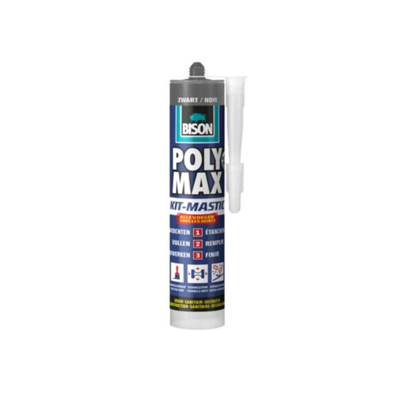 Bison Afdichtingskit Poly Max Zwart 280Ml