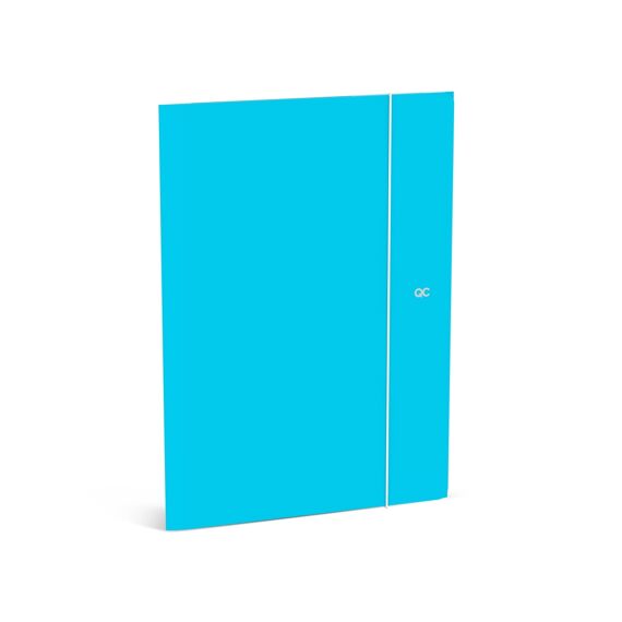 Quattro Colori Elastomap Folio Polyprop Azzurro