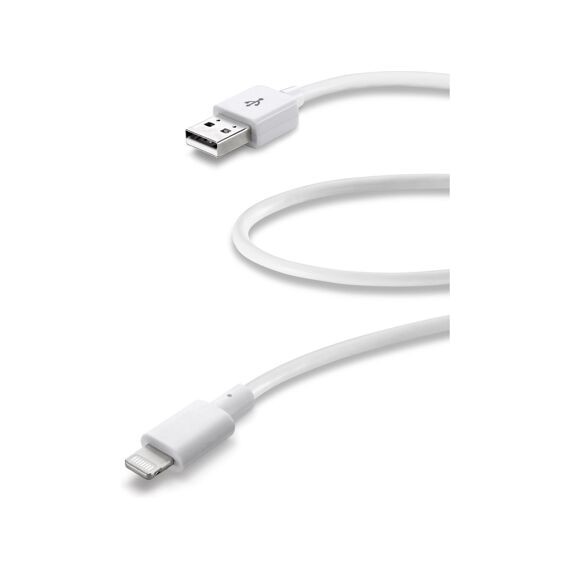 Cellularline Apple Usb Datakabel Snelladen 0.6M Wit