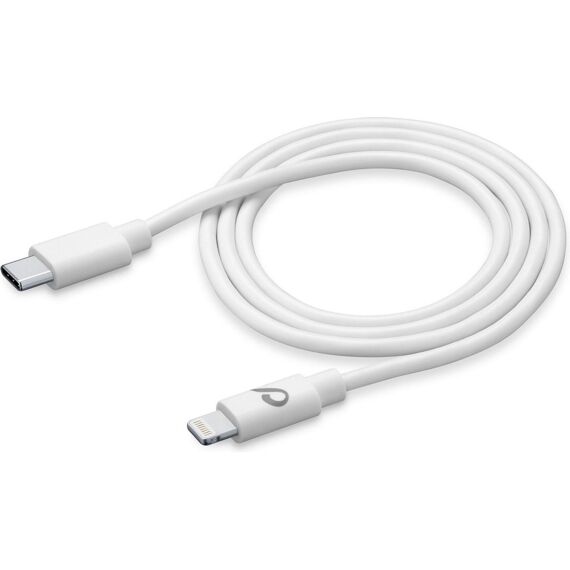 Cellularline Usb Kabel Usb-C Naar Apple Lightning 0.6M Wit