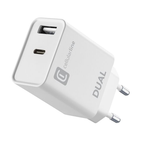 Cellularline Reislader Dual Usb-C 20W Pd + Usb Wit