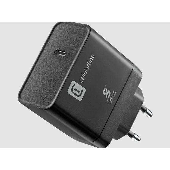 Cellularline Reislader 65W Snelladen Usb-C Zwart