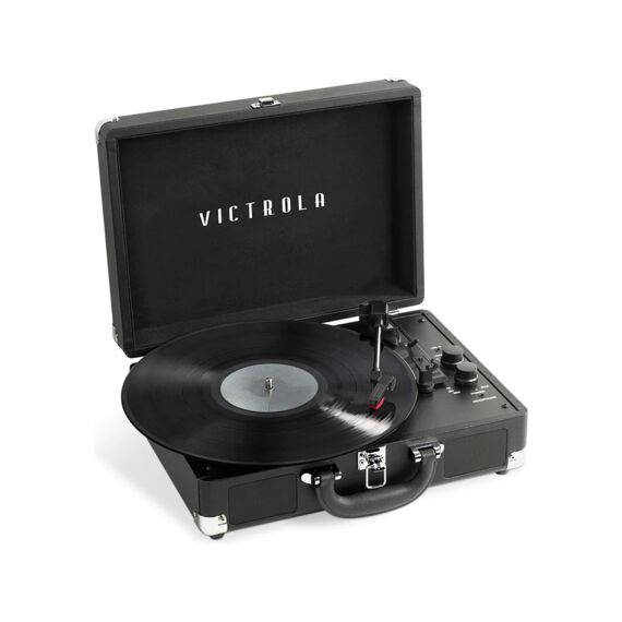 Victrola Vsc-400Sb-Blk-Eu Journey+ Koffer Platenspeler 3 Snelheden Met Bluetooth Zwart