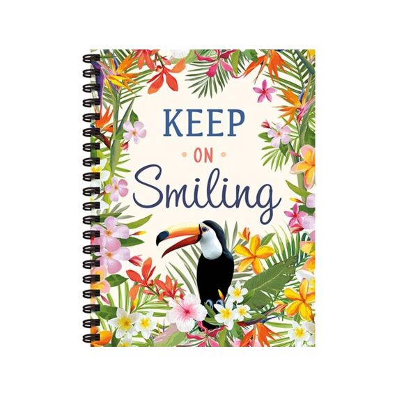 Keep On Smiling Spiraalboek Met Lijnen