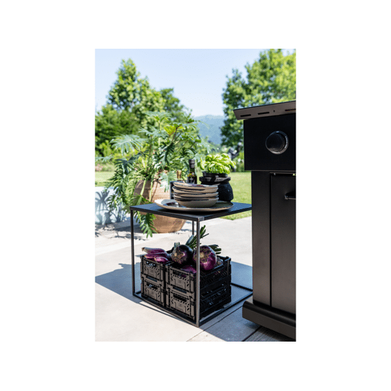 Boretti Luciano Nero Gasbbq 4 Brander + 2 Infraroodbranders + Zijbrander - Inclusief Koelkast