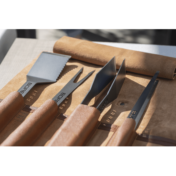 Boretti Bbq 4-delige Set (tang, Spatel, Vork, Pincet)