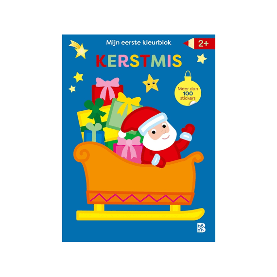 Mijn Allereerste Kleurblok Met Stickers Kerstmis