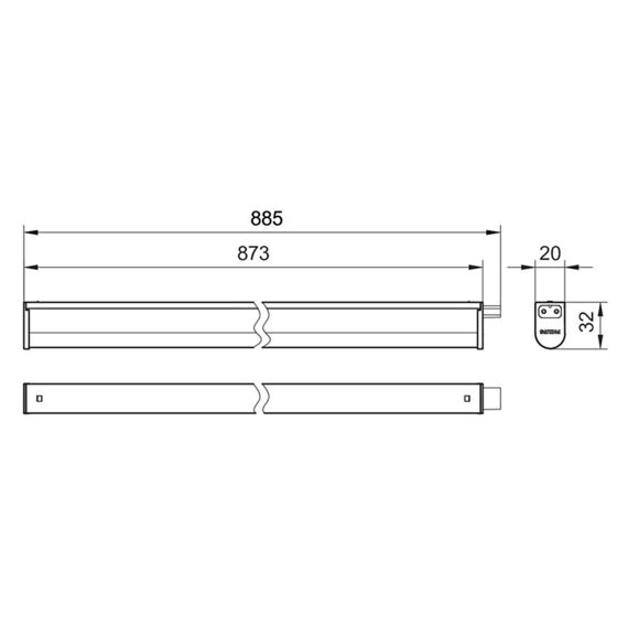 Projectline Batten 3Xcct 90 Cm 900Lm