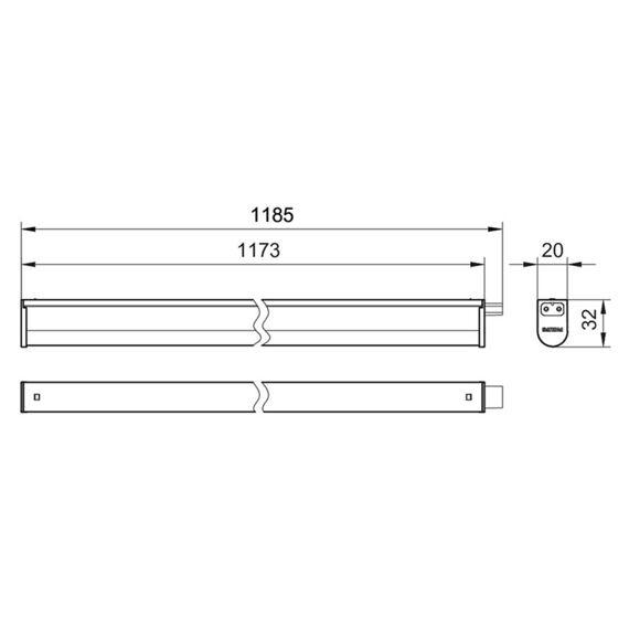 Projectline Batten 3Xcct 120 Cm 1200Lm