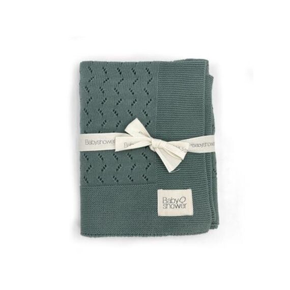 Babyshower Deken Wieg Classic Tricot 75X95Cm Tricot Forest