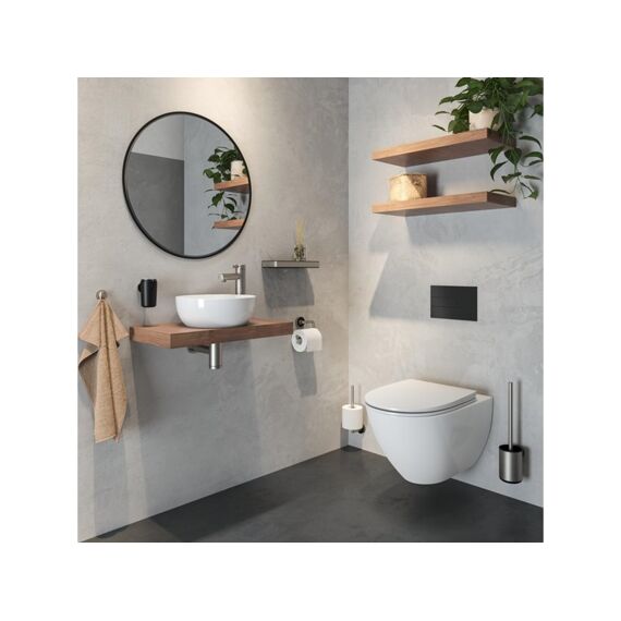 Tiger Cooper Toiletborstel Met Houder Rvs Geborsteld / Zwart