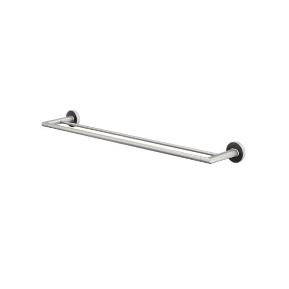 Tiger Cooper Handdoekrek Dubbel 65,2 Cm Rvs Geborsteld / Zwart