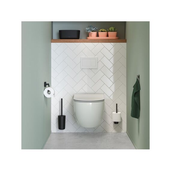 Tiger Carv Toiletborstel Met Houder Zwart
