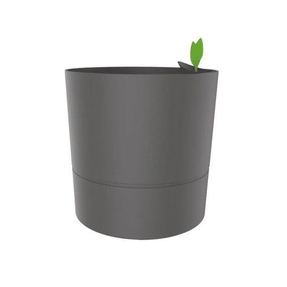 Eda Tuin Aquaduo Xl Pot Rond 35Cm Volume 23L Reserve 6.5L Anthraciet